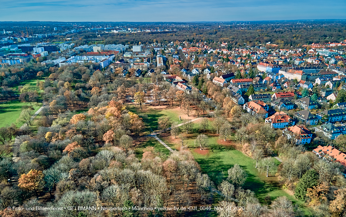 21.11.2020 - Hirschgarten mit Paketposthalle in München